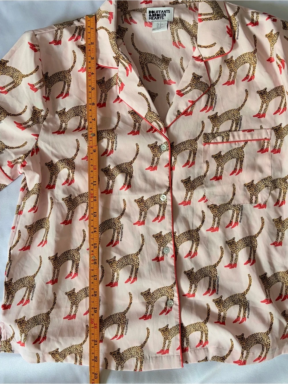 Printed Short Pajama Set in Light Pink
